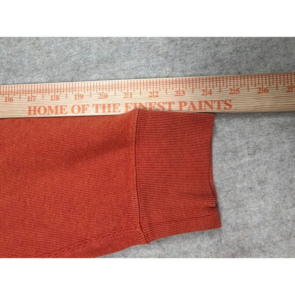 Polo Ralph Lauren‎ Shawl Neck Pullover Mens L Orange Cotton Knit Sweater L/G